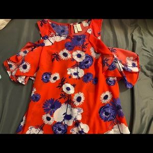 Floral off the shoulder top